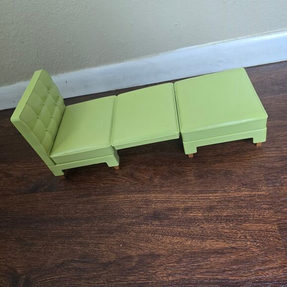 Barbie Mattel 2005 Totally Real House Fold Up Chair Ottoman Bed Replacement - Picture 2 of 5
